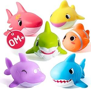 Hely Cancy Bath Toys for Kids - No Hole Baby Toys for 1 Year Old Infant Boys Girls, Shower Water Pool Toys
