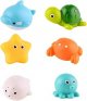 No Hole Animal Bathtub Toys Baby Bath Tub Toys for Toddlers Boys Girls , Mold Free Bath Toys Tub Beach Pool Shower Float Rubber Toys