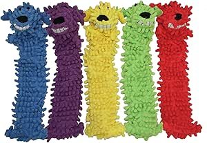 Multipet's 18-Inch Floppy Loofa Light Weight No Stuffing Dog Toys, Assorted Colors