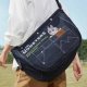 THE MONSTERS FALL IN WILD SERIES-Denim Messenger Bag