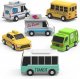 Tub Works? Vehicles? Bath Cars Mold Free Bath Toys, 6 Pack | Sealed, No Hole Bath Toys Design Keeps Moisture Out | Soft, Squeezable & Float on Water | Fun Baby & Toddler Bath Toys | City Car Bath Toys